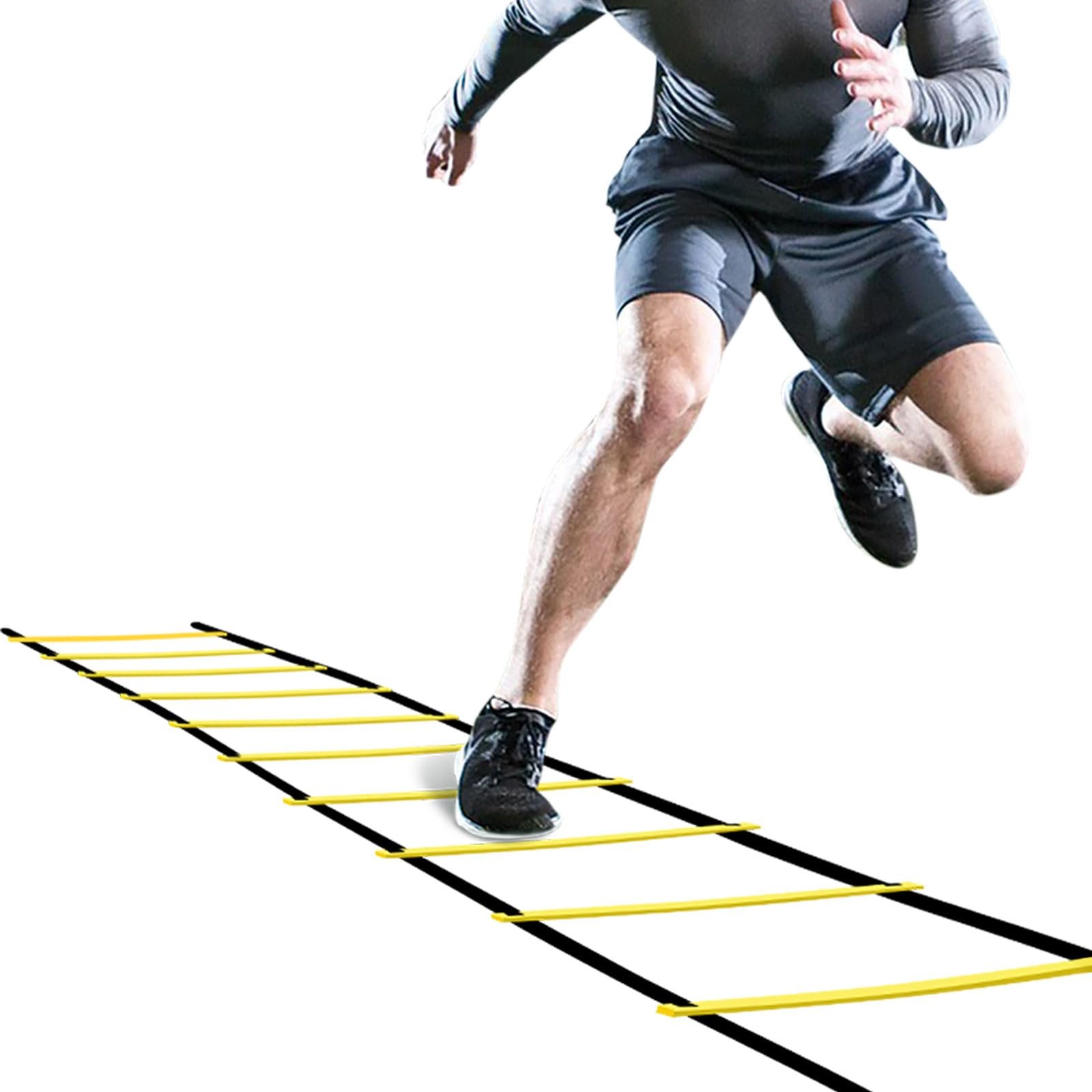 619YoZNCRPL.jpg GHB Pro Agility Ladder Agility Training Ladder Speed 12 Rung 20ft with Carrying Bag - Image 1
