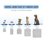 Sunheir Washable Pee Pads for Dogs , Thick Heavy Absorbency Reusable, Prevent Leakage, Waterproof , Non-Slip Pee Pads for Puppy Playpen, Crate, Whelping Box, Potty Training, Grey, 2 packs - Image 6