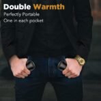 2 Pack Hand Warmers Rechargeable, Portable Electric Hand Warmers Reusable, USB 2 in 1 Handwarmers, Outdoor/Indoor/Warm Gifts for Men Women Kids - Image 3