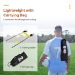 GHB Pro Agility Ladder Agility Training Ladder Speed 12 Rung 20ft with Carrying Bag - Image 3