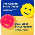 Scrub Daddy Scrub Mommy Sponges - Dish Scrubber + Non-Scratch Cleaning Sponges Kitchen, Bathroom + Multi-Surface Safe - Dual-Sided Dish Sponges for Scrubbing - Online Exclusive (3 Count) - Image 5
