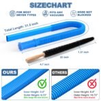 2 Pieces Dryer Vent Cleaner Kit Compatible with Most Vacuum Cleaner, Dryer Lint Brush and Vacuum Hose Attachment with Universal Connector, Quickly Lint Remover - Image 6