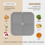 2 Pack Lick Mat for Dogs,Cats,Upgraded 8.5×8.5 inches Licking Mats with Suction Cups,Slow Feeder Licking Pad for Anxiety Relief and Boredom Reducer,Suitable for Dog Training Set 2 - Image 3