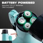 MyMealivos 20W Megaphone Bullhorn, Built in Siren & 240s Recording, 5.4"×8.6" Portable Megaphone with Volume Control Cover Up to 300 feet+ for Indoor and Outdoor Activities(Teal) - Image 6