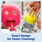 Scrub Daddy Scrub Mommy Sponges - Dish Scrubber + Non-Scratch Cleaning Sponges Kitchen, Bathroom + Multi-Surface Safe - Dual-Sided Dish Sponges for Scrubbing - Online Exclusive (3 Count) - Image 3