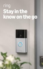 Ring Battery Doorbell (newest model), Home or business security with Head-to-Toe video, Live View with Two-Way Talk, and Motion Detection & Alerts, Satin Nickel