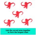 Spin Master Games, Barrel of Monkeys, Retro Linking Fun for Preschoolers, Family Games, 1 & Up Players, for Ages 3 & Up - Image 4