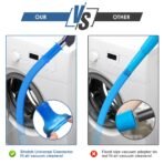 2 Pieces Dryer Vent Cleaner Kit Compatible with Most Vacuum Cleaner, Dryer Lint Brush and Vacuum Hose Attachment with Universal Connector, Quickly Lint Remover - Image 4