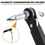 MULWARK 20pcs Small Screwdriver Set, 1/4" Right Angle Screwdriver Set, 90-Degree Offset Screwdriver for Tight Spaces, Auto Repair, Electronics, DIY Home Improvement EDC Tool Kit - Image 4