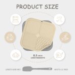 2 Pack Lick Mat for Dogs,Cats,Upgraded 8.5×8.5 inches Licking Mats with Suction Cups,Slow Feeder Licking Pad for Anxiety Relief and Boredom Reducer,Suitable for Dog Training Set 2 - Image 2