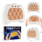 Pop The Target! Handheld Speed Push Game Machine: A Fun Multiplayer Game for Family. Sensory Fidget Toy Christmas Toys Gifts for 6 7 8 9 10 11 12 Years Old Kids Road Trip Car Games Kids White - Image 3