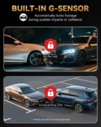 4K+4K Dash Cam Front and Rear, Free 128GB Card Included, 5.8GHz WiFi Dash Camera for Cars, Built-in GPS, G-Sensor, 170°Wide Angle, 3" IPS Screen, 24H Parking Mode, Support 512GB Max - Image 3