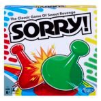 Sorry! Board Game for Kids Ages 6 and Up; Classic Hasbro Board Game; Each Player Gets 4 Pawns; Family Game