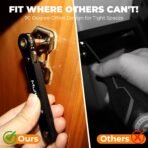 MULWARK 20pcs Small Screwdriver Set, 1/4" Right Angle Screwdriver Set, 90-Degree Offset Screwdriver for Tight Spaces, Auto Repair, Electronics, DIY Home Improvement EDC Tool Kit - Image 3