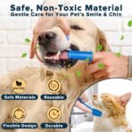 6PCS Pet Grooming Kit for Dogs,Cats and Horses | Dog Washing Gloves | Dog Bath Brush | Dog Bath Gloves | Dog Shampoo Brush | Pet Grooming Gloves | Dog Bath Supplies (Navy Blue) - Image 5