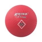 Champion Sports Playground Ball – High-Bounce 2-Ply Construction, Durable Red Ball for Throwing, Catching & Kicking - Multiple Sizes (5", 6", 7", 10", 13", 16")