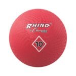 Champion Sports Playground Ball – High-Bounce 2-Ply Construction, Durable Red Ball for Throwing, Catching & Kicking - Multiple Sizes (5", 6", 7", 10", 13", 16")