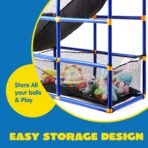 JOYIN Arcade Basketball Game Set with 4 Balls and Hoop for Kids 3 to 12 Years Old Indoor Outdoor Sport Play - Easy Set Up - Air Pump Included - Ideal for Competition - Image 4