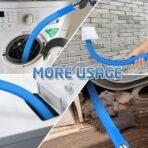 2 Pieces Dryer Vent Cleaner Kit Compatible with Most Vacuum Cleaner, Dryer Lint Brush and Vacuum Hose Attachment with Universal Connector, Quickly Lint Remover - Image 3