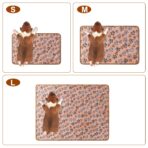 1 Pack 3 Blankets Super Soft Fluffy Premium Fleece Pet Blanket Flannel Paw Printed Throw for Dog Puppy Cat (Small 23x16'', Brown, Pink, White) - Image 2