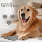 2 Pack Lick Mat for Dogs,Cats,Upgraded 8.5×8.5 inches Licking Mats with Suction Cups,Slow Feeder Licking Pad for Anxiety Relief and Boredom Reducer,Suitable for Dog Training Set 2 - Image 6