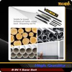 8-In-1 Multi Blades Hand Saw, Drywall Cutter. Hacksaw. Long Blade Hand Saw, Jab Saw, For Cutting Drywall, Sheetrock, Wood, Metel, Plastic, Plywood. Blade Quick Change Mechanism. - Image 3