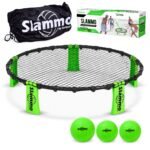 GoSports Slammo Game Set (Includes 3 Balls, Carrying Case and Rules) - Outdoor Lawn, Beach & Tailgating Roundnet Game
