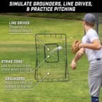 GoSports Baseball & Softball Pitching and Fielding Rebounder - Pitch Back Net - Choose Your Size - Image 2
