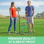 GoSports Ladder Toss Indoor & Outdoor Game Set with 6 Soft Rubber Bolo Balls and Travel Carrying Case - Choose Pro or Classic - Image 2