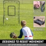 GoSports Baseball & Softball Pitching and Fielding Rebounder - Pitch Back Net - Choose Your Size - Image 4